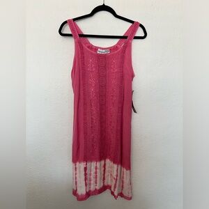 Raya Sun TieDye embroidered 60% Cotton 40% Rayon sleeveless dress